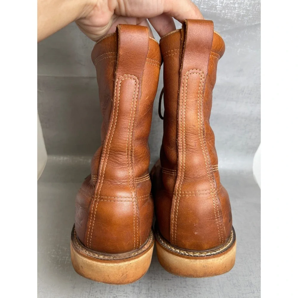 Thorogood American Heritage 8 Inch Moc Toe Boots Tobacco Leather Mens 13